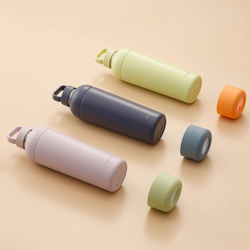 LocknLock Balance Fit Tumbler 700ml capacity made of stainless steel - 3 Colors (Green, Purple, Navy) - LHC4400 image number null