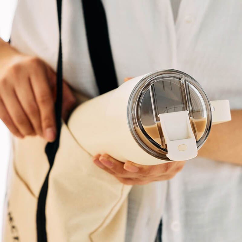 LocknLock Metro Cafe HandleTumbler 750ml capacity stainless steel ceramic coated 4 colors - LHC4418 image number null