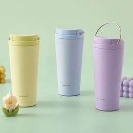 Bình giữ nhiệt LocknLock Bucket One Touch 550ml, 3 màu (Xanh lá, Xanh da trời, Tím) – LHC3345