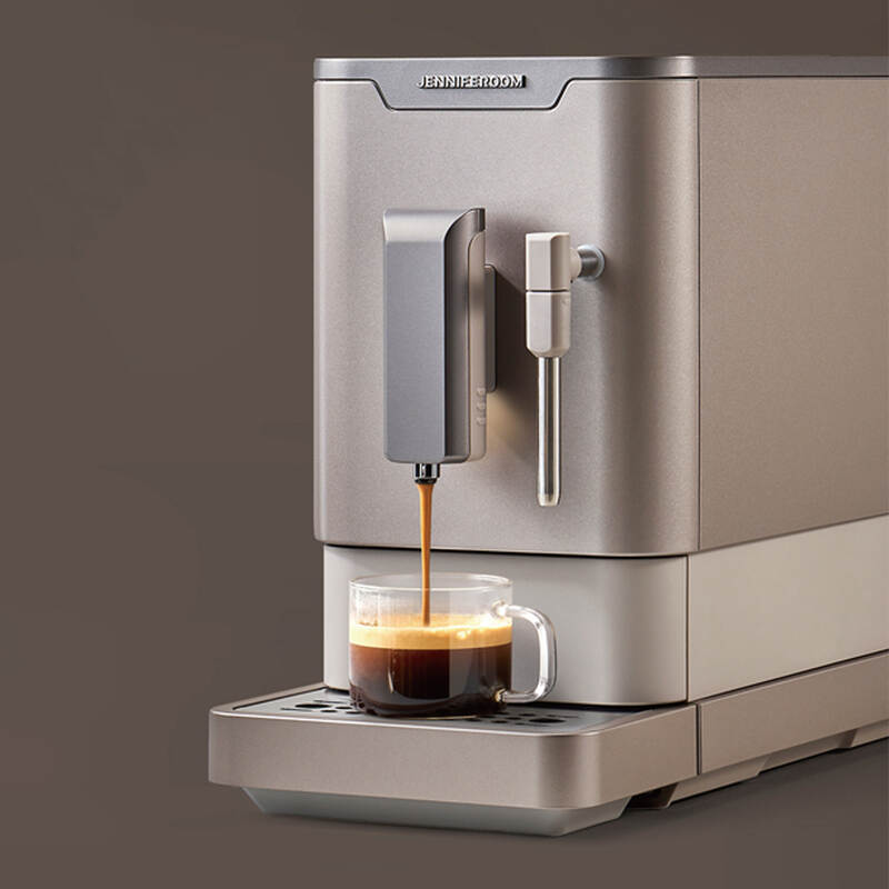 Máy pha cà phê hoàn toàn tự động có vòi đánh sữa tạo bọt Steam Latte PRO Màu be JR-SEM0212OM, , large image number null