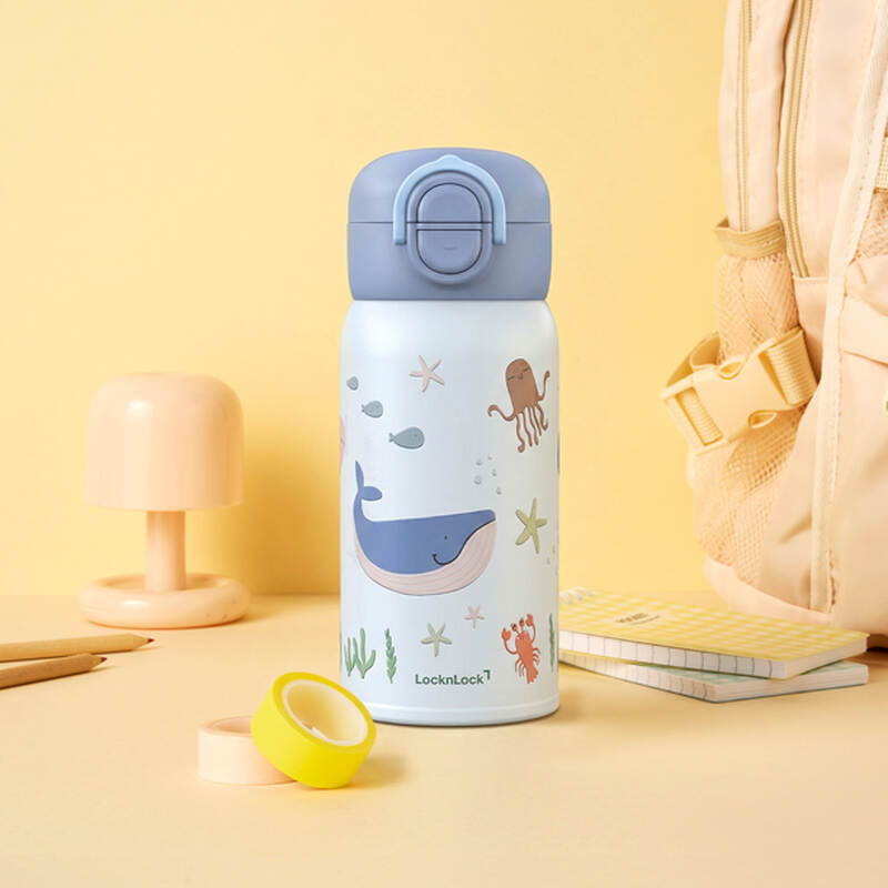 B&igrave;nh giữ nhiệt LocknLock cho b&eacute; nắp uống k&eacute;p dung t&iacute;ch 350ml - 2 M&agrave;u - LHC3400 image number null