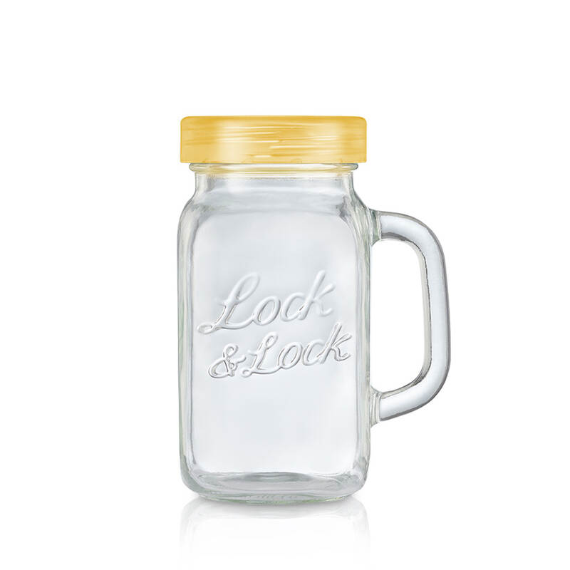 Ly Thủy Tinh LocknLock 630Ml - 3 M&agrave;u (Xanh L&aacute;, Hồng, V&agrave;ng) - LLG002 image number null