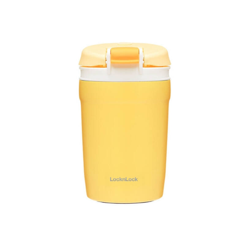 Bình giữ nhiệt LocknLock Dual One Touch Tumbler 320ml - 4 màu (Tím, Xanh Mint, Hồng, Vàng) - LHC3276 image number null