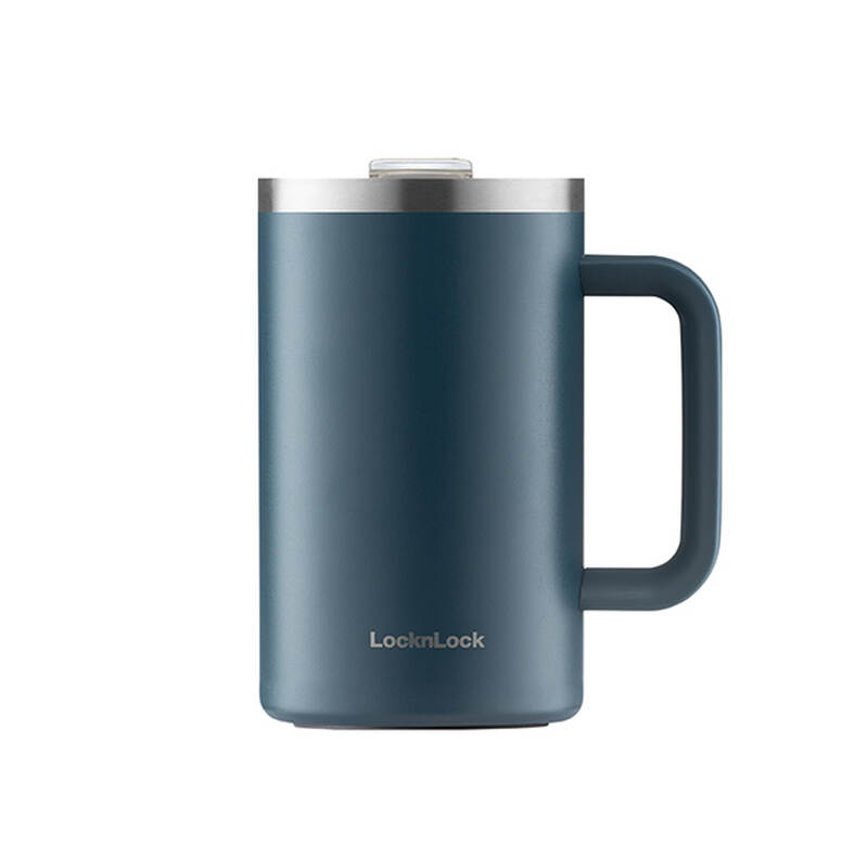 Ca Nước Giữ Nhiệt LocknLock Flat Table Mug 730ml - 3 màu (Xanh Cổ Vịt, Tím, Vàng) - LHC4320 image number null