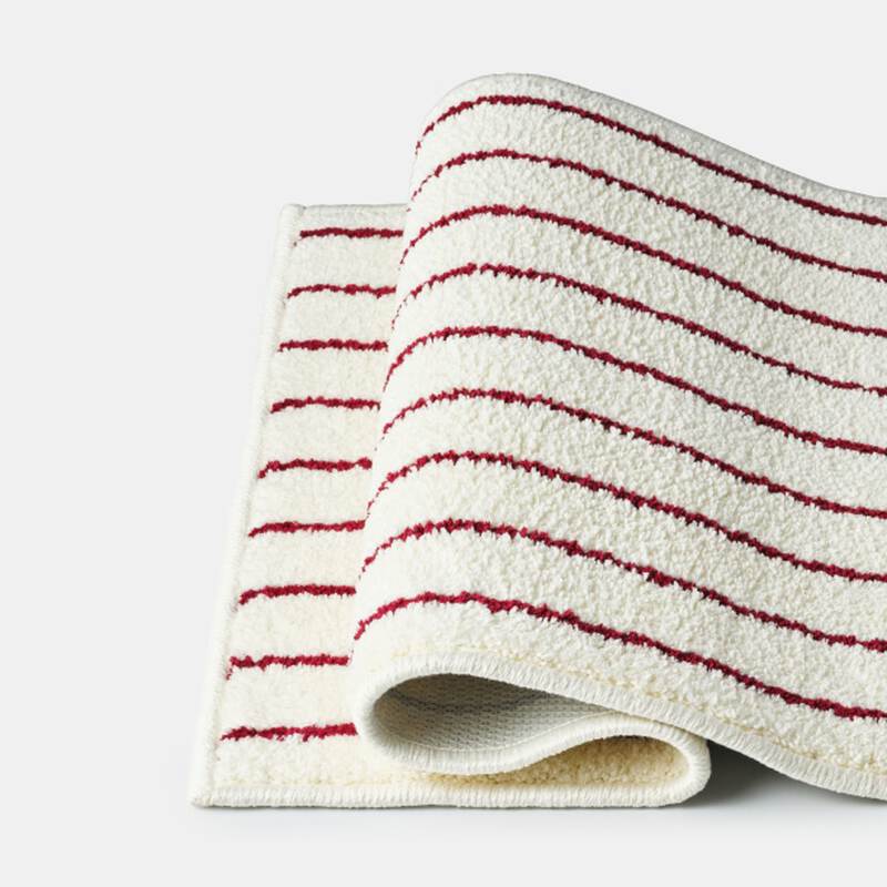 Thảm nh&agrave; tắm TACTFLOW &ndash; Sọc đỏ burgundy &ndash; TFH205BURGUNDYST, , large image number null