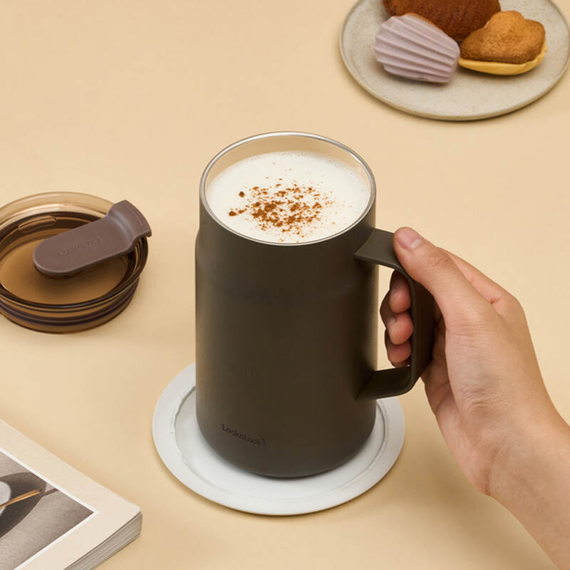 Ca giữ nhiệt LocknLock Metro Ceramic Mug 600ml bằng th&eacute;p kh&ocirc;ng gỉ phủ sứ - 4 M&agrave;u_ LHC4282_C image number null