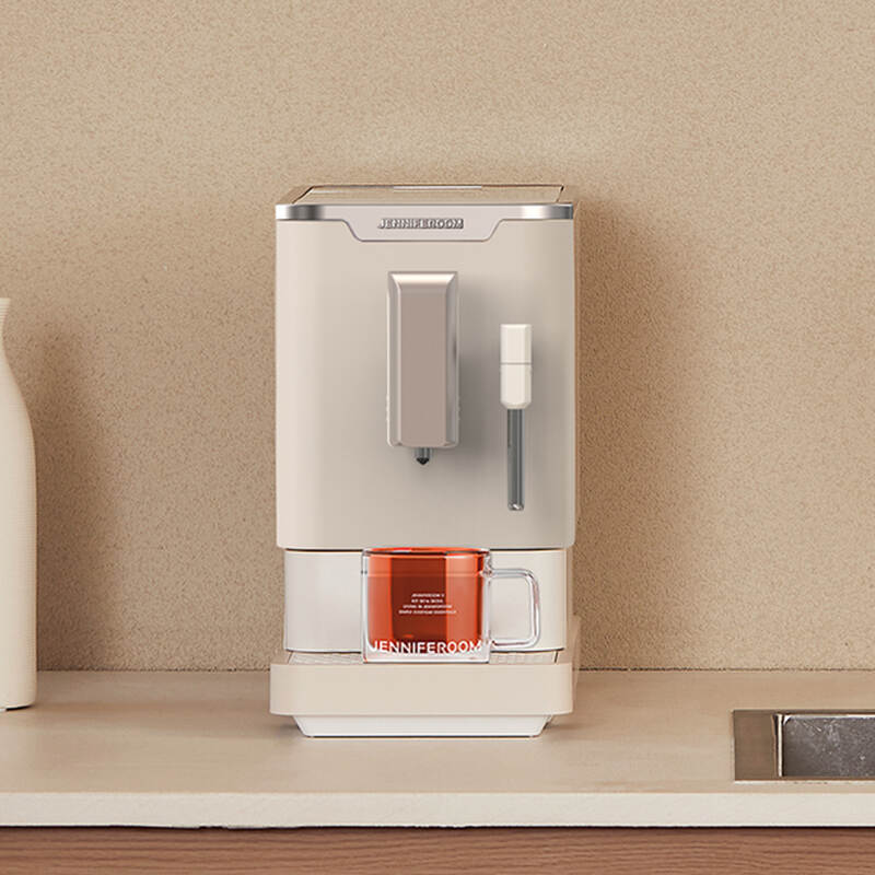 Máy pha cà phê hoàn toàn tự động có vòi đánh sữa tạo bọt Steam Latte PRO Màu be JR-SEM0212OM, , large image number null