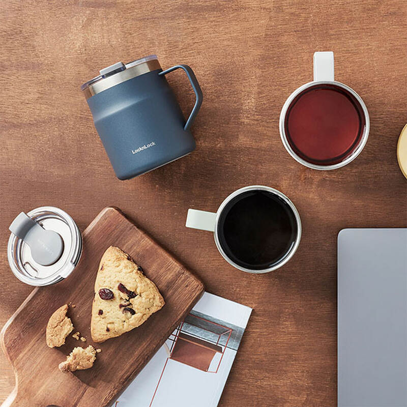 Ca Nước Giữ Nhiệt LocknLock Metro Mug 475ml - 3 Màu (Xanh Mint, Navy, Trắng) - LHC4219 image number null