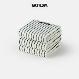 Bộ khăn TACTFLOW 3 chiếc &ndash; Sọc xanh l&aacute; đậm &ndash; TFH105DEEPGREENST
