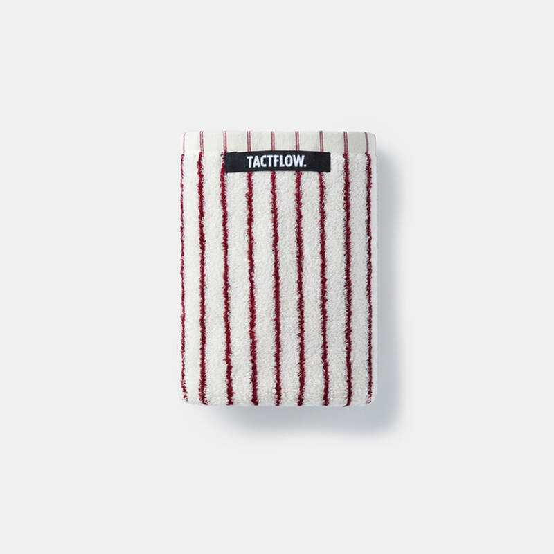 Bộ khăn TACTFLOW 3 chiếc &ndash; Sọc đỏ burgundy &ndash; TFH106BURGUNDYST, , large image number null