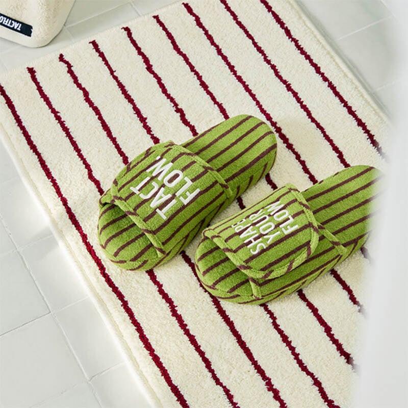 D&eacute;p đi trong nh&agrave; TACTFLOW (Size S/M) &ndash; Sọc xanh pistachio &ndash; TFH311PISTACHIOST image number null