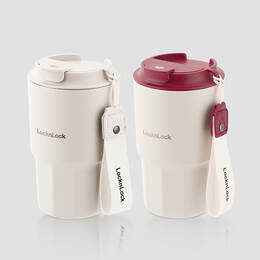 Bình giữ nhiệt LocknLock Vacuum coffee 450ml  - 2 Màu( Màu đỏ,Màu trắng) - LHC4340