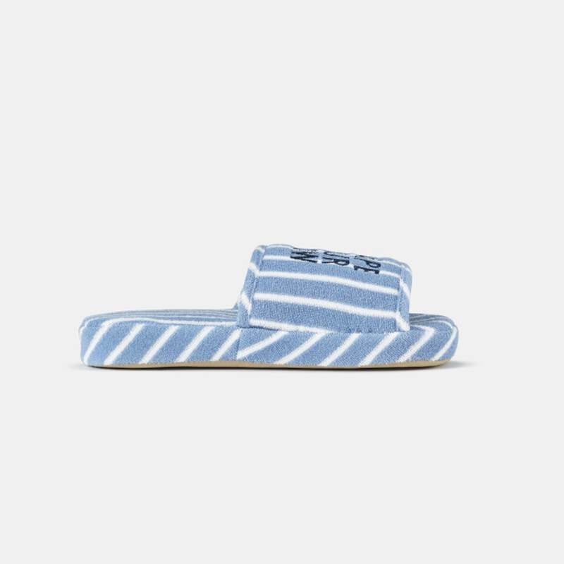 D&eacute;p đi trong nh&agrave; TACTFLOW (Size S/M) &ndash; Sọc xanh sương &ndash; TFH307FOGBLUEST,TFH308FOGBLUEST image number null