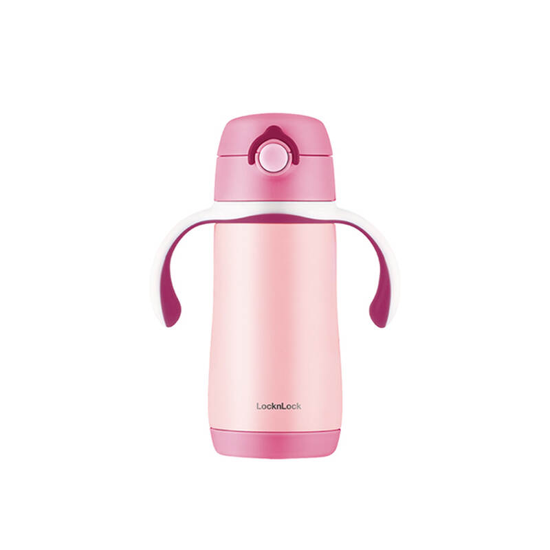 Bình Giữ Nhiệt Cho Trẻ Em LocknLock Cozy Kids Straw Tumbler 330Ml - 2 Màu (Xanh Dương, Hồng) - LHC4236 image number null