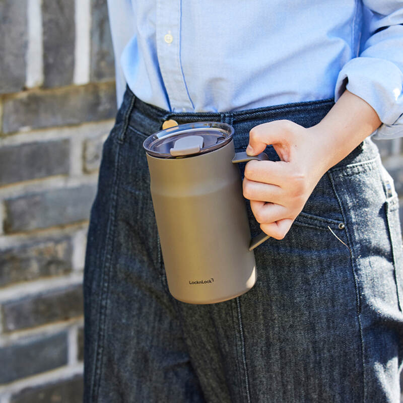 Ca giữ nhiệt LocknLock Metro Ceramic Mug 600ml bằng th&eacute;p kh&ocirc;ng gỉ phủ sứ - 4 M&agrave;u_ LHC4282_C image number null