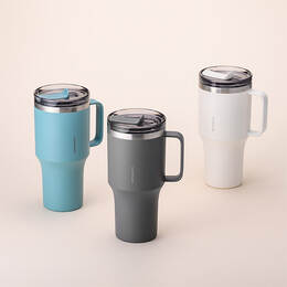 Bình Giữ Nhiệt Locknlock Metro King Tumbler 820ml 3 màu (Màu Xanh, Màu Xám, Màu Ngà) - LHC4326
