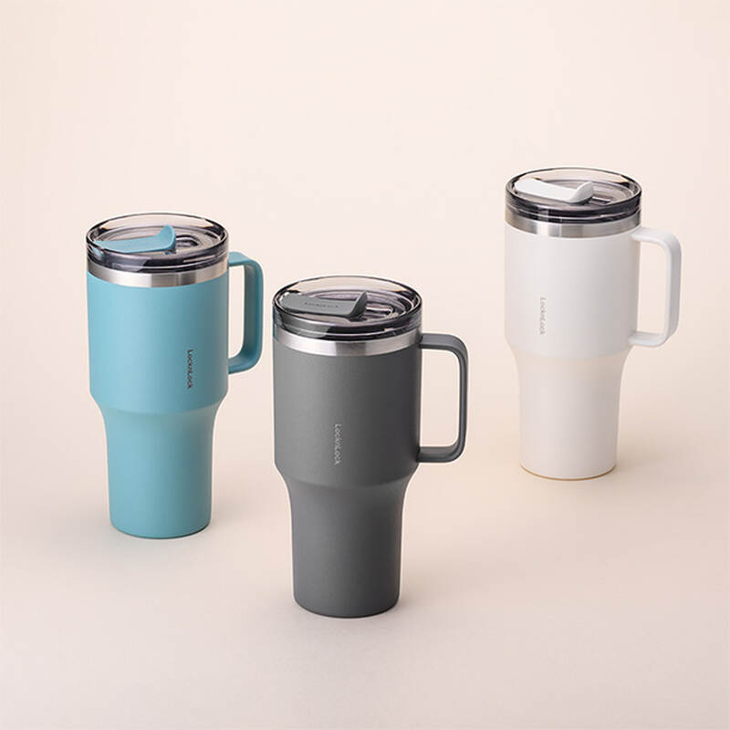 Bình Giữ Nhiệt Locknlock Metro King Tumbler 820ml 3 màu (Màu Xanh, Màu Xám, Màu Ngà) - LHC4326 image number null