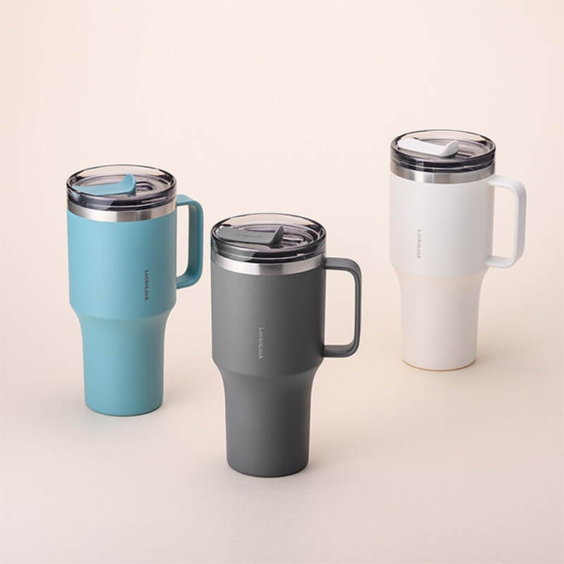 Bình Giữ Nhiệt Locknlock Metro King Tumbler 820ml 3 màu (Màu Xanh, Màu Xám, Màu Ngà) - LHC4326 image number null