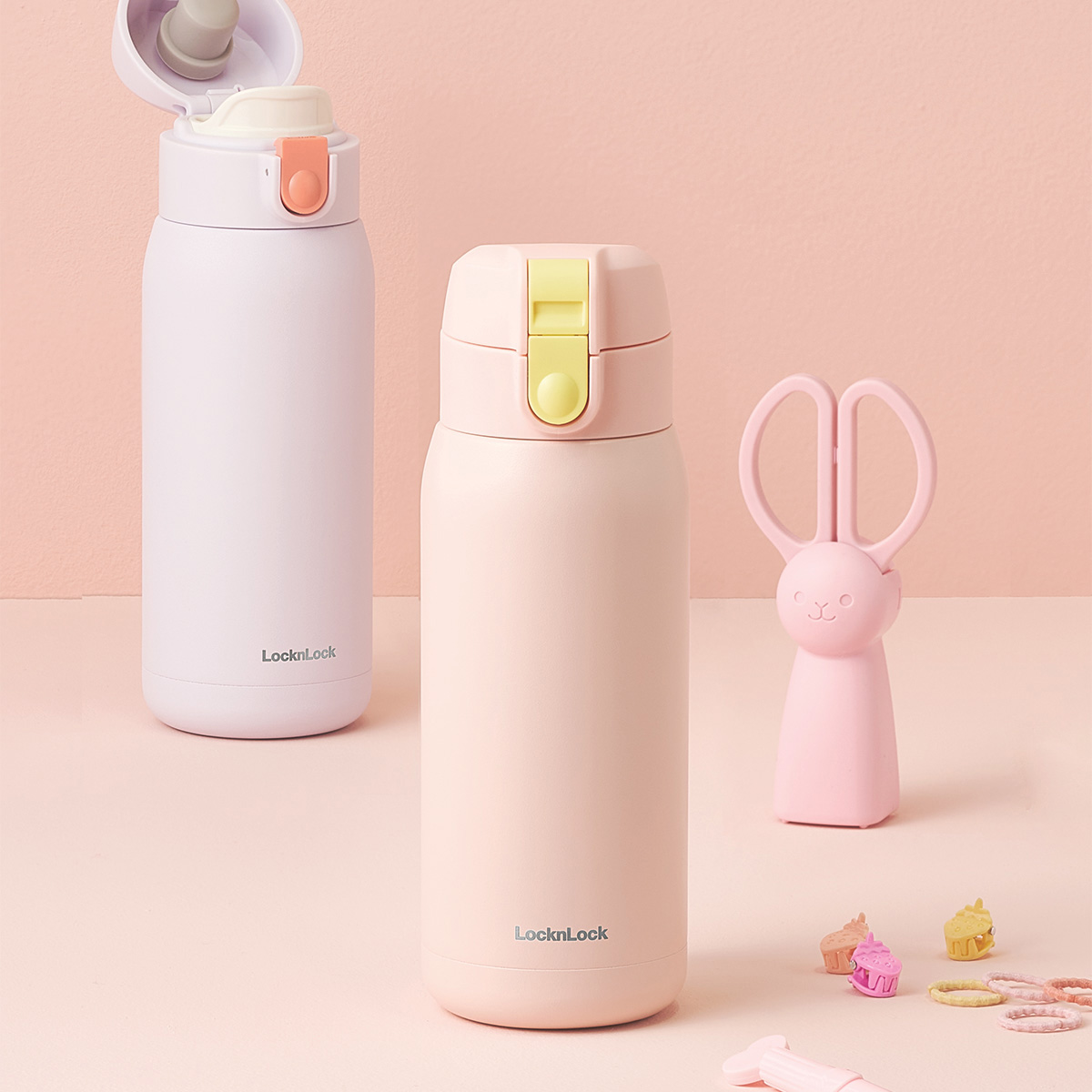 Bình giữ nhiệt LocknLock School fit cotton candy 370ml - 4 Màu (Màu xanh da trời, Màu xanh mint, Màu hồng, Màu tím) - LHC3233, , large image number 11
