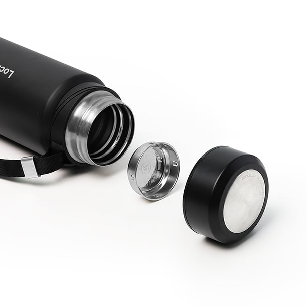 Bình Giữ Nhiệt LocknLock Vacuum Bottle 800ml Bằng Thép Không Gỉ - 3 Màu (Xanh Đậm, Bạc, Đen) - LHC6180, , large image number 2