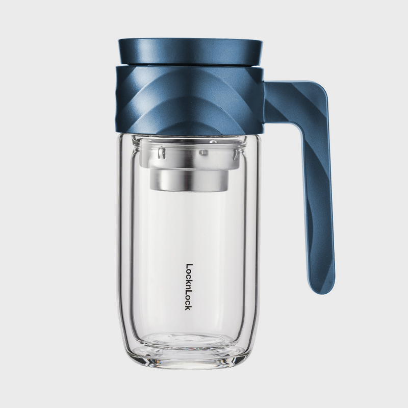 Bình đựng nước thủy tinh cao cấp LocknLock - 350ml - LLG925BLU