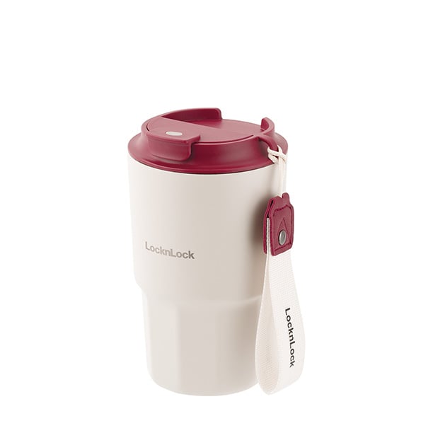 Bình giữ nhiệt LocknLock Vacuum coffee 450ml  - 2 Màu( Màu đỏ,Màu trắng) - LHC4340, , large image number 1