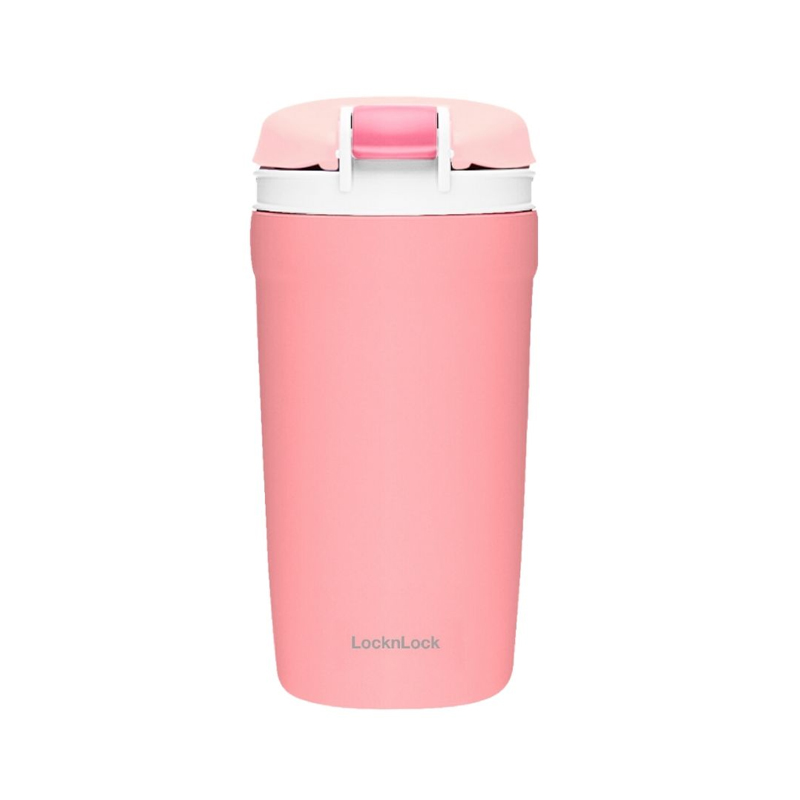 Bình giữ nhiệt LocknLock Dual one touch tumbler 430ml Màu hồng - LHC3282PIK, , large image number 1