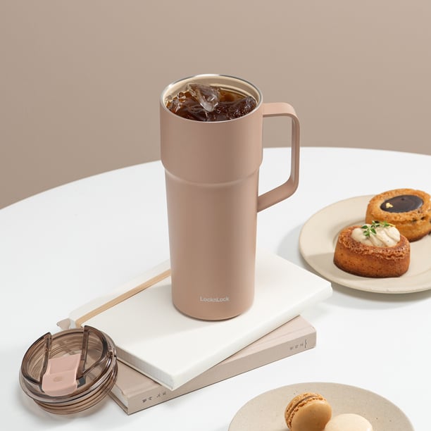 Bình giữ nhiệt LocknLock Metro Cafe HandleTumbler dung tích 750ml bằng thép không gỉ phủ sứ 4 màu - LHC4418, , large image number 1