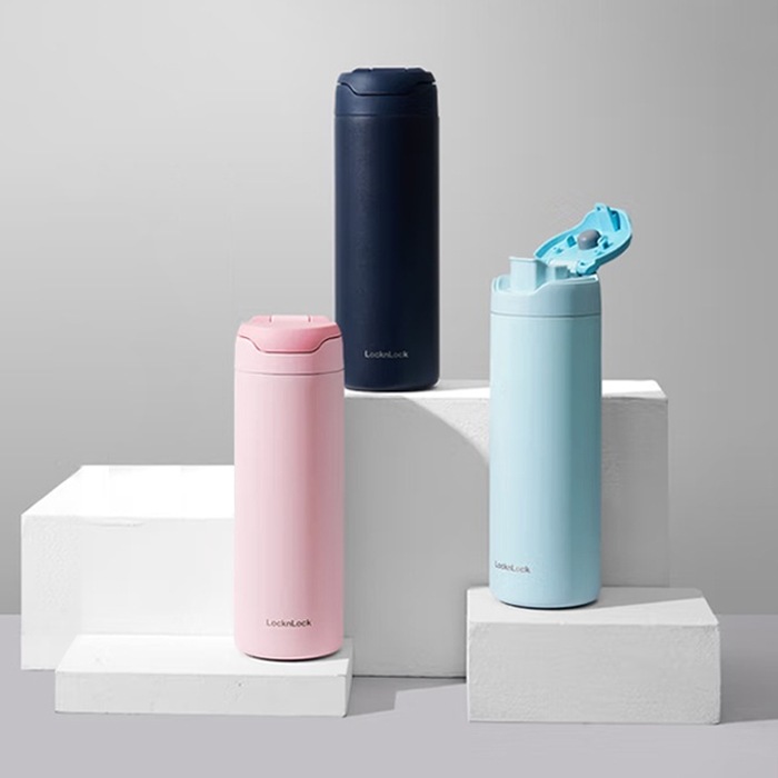 Bình giữ nhiệt LocknLock Dandy One Touch Tumbler 420ml - 3 Màu - LHC3281, , large image number 1