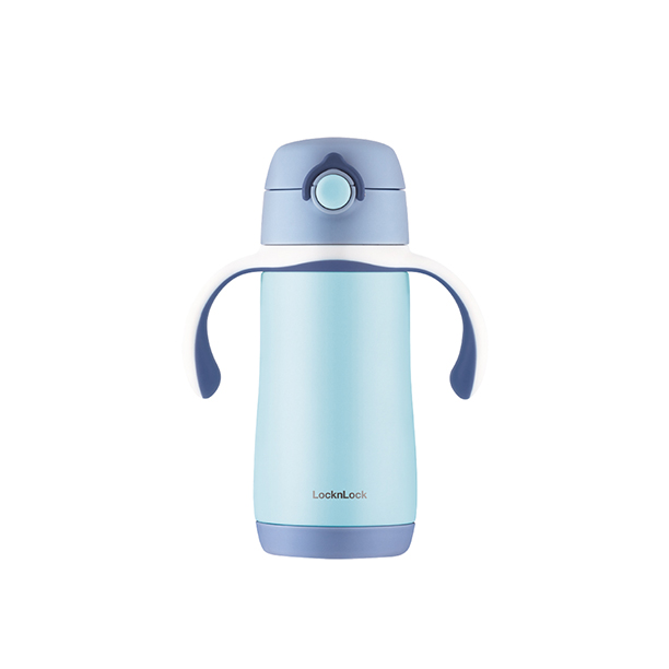 Bình Giữ Nhiệt Cho Trẻ Em LocknLock Cozy Kids Straw Tumbler 330Ml - 2 Màu (Xanh Dương, Hồng) - LHC4236, , large image number 2