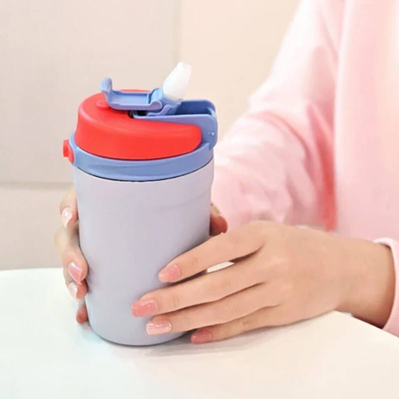 Bình giữ nhiệt LocknLock Dual One Touch Tumbler 320ml - 4 màu (Tím, Xanh Mint, Hồng, Vàng) - LHC3276, , large image number 1