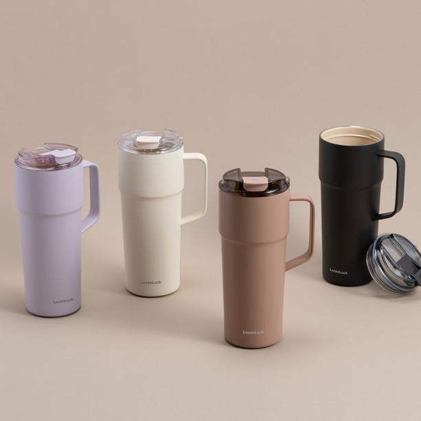 Bình giữ nhiệt LocknLock Metro Cafe HandleTumbler dung tích 750ml bằng thép không gỉ phủ sứ 4 màu - LHC4418, , large image number 3