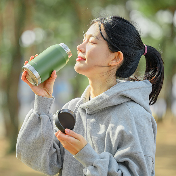 Bình giữ nhiệt LocknLock SLO Handle Tumbler 500ml - 2 Màu (Màu be, Màu xanh lá) - LHC4323, , large image number 2