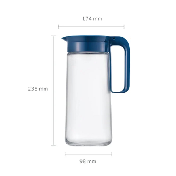Bình đựng nước bằng thủy tinh LocknLock-1.3L - LLG619NVYC, , large image number 1