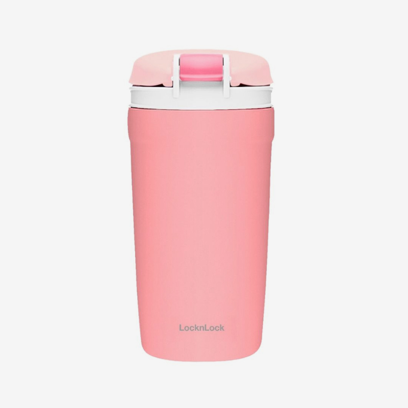Bình giữ nhiệt LocknLock Dual one touch tumbler 430ml Màu hồng - LHC3282PIK