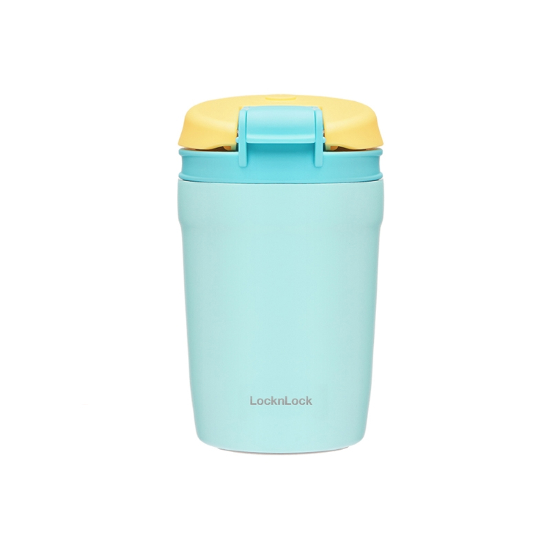 Bình giữ nhiệt LocknLock Dual One Touch Tumbler 320ml - 4 màu (Tím, Xanh Mint, Hồng, Vàng) - LHC3276, , large image number 4