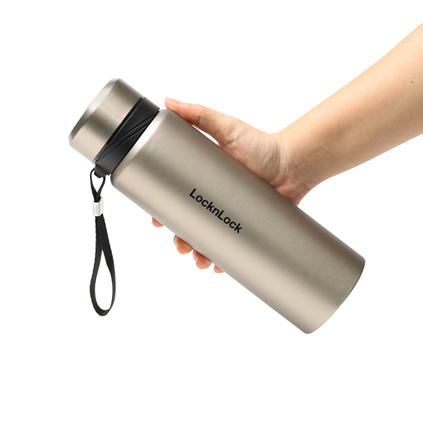 Bình Giữ Nhiệt LocknLock Vacuum Bottle 800ml Bằng Thép Không Gỉ - 3 Màu (Xanh Đậm, Bạc, Đen) - LHC6180, , large image number 3