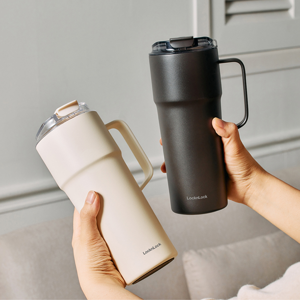 Bình giữ nhiệt LocknLock Metro Cafe HandleTumbler dung tích 750ml bằng thép không gỉ phủ sứ 4 màu - LHC4418, , large image number 7