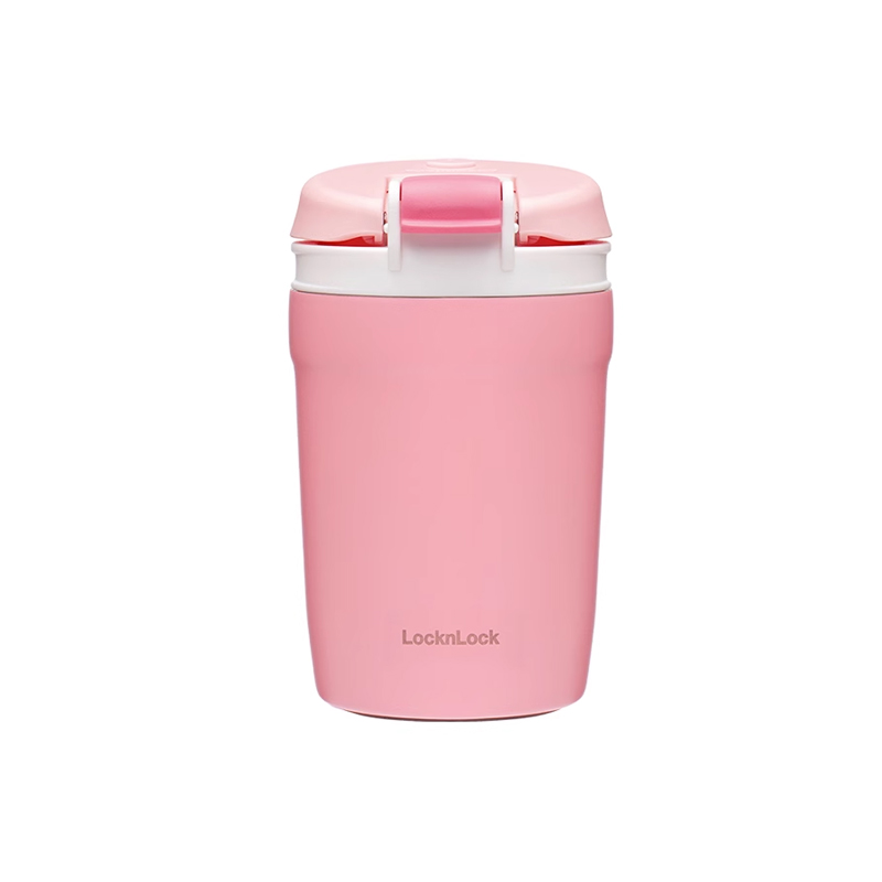 Bình giữ nhiệt LocknLock Dual One Touch Tumbler 320ml - 4 màu (Tím, Xanh Mint, Hồng, Vàng) - LHC3276, , large image number 5