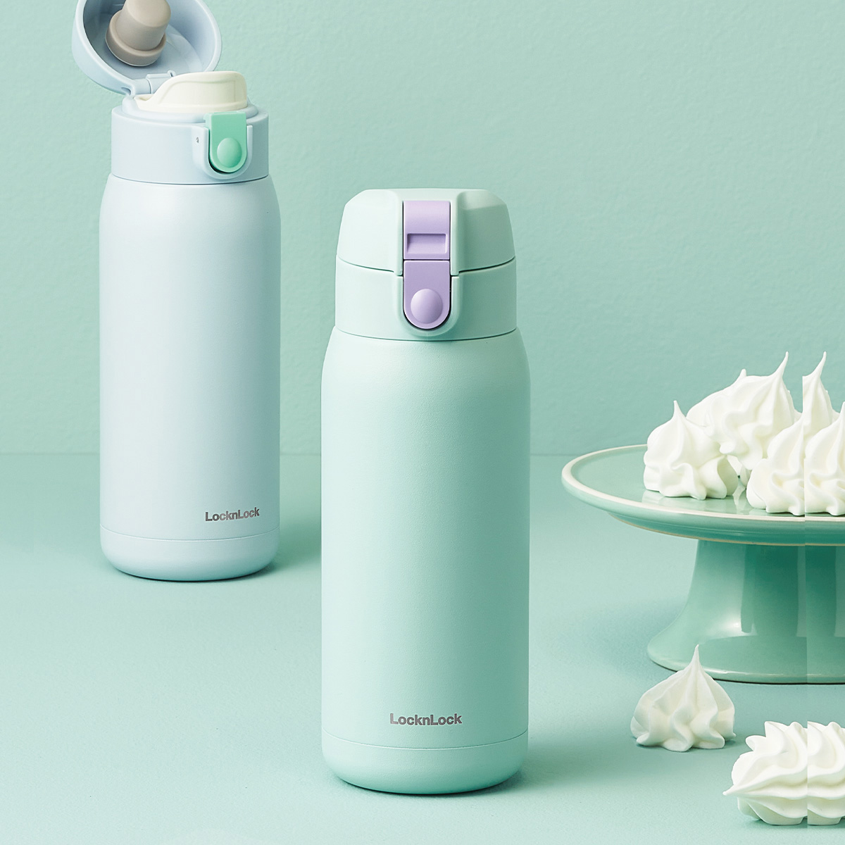 Bình giữ nhiệt LocknLock School fit cotton candy 370ml - 4 Màu (Màu xanh da trời, Màu xanh mint, Màu hồng, Màu tím) - LHC3233, , large image number 7