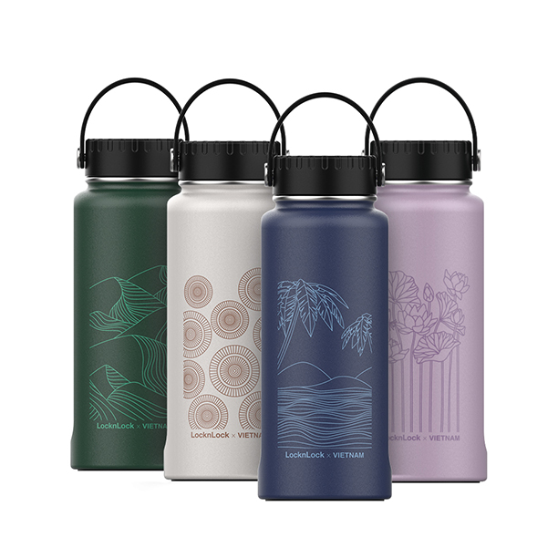 [Voucher 10% tối đa 300k] Bình giữ nhiệt LocknLock Riga Tumbler phiên bản Việt Nam 897ml (4 mẫu) LHC4160, , large image number 1
