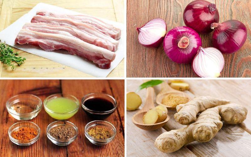Chuẩn bị gia vị ướp thịt nướng